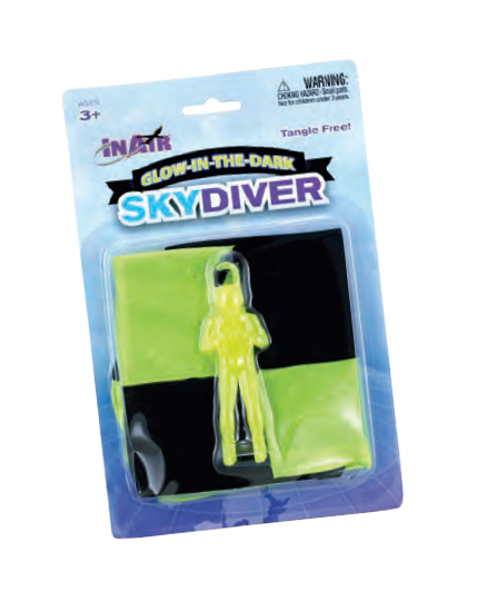 Glow-in-the-Dark Skydiver Toy