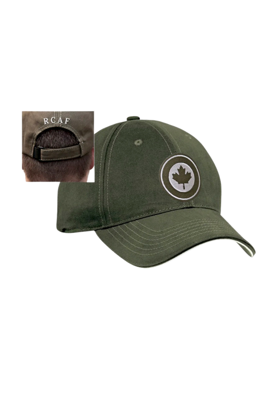 Green RCAF Round Crested Cap