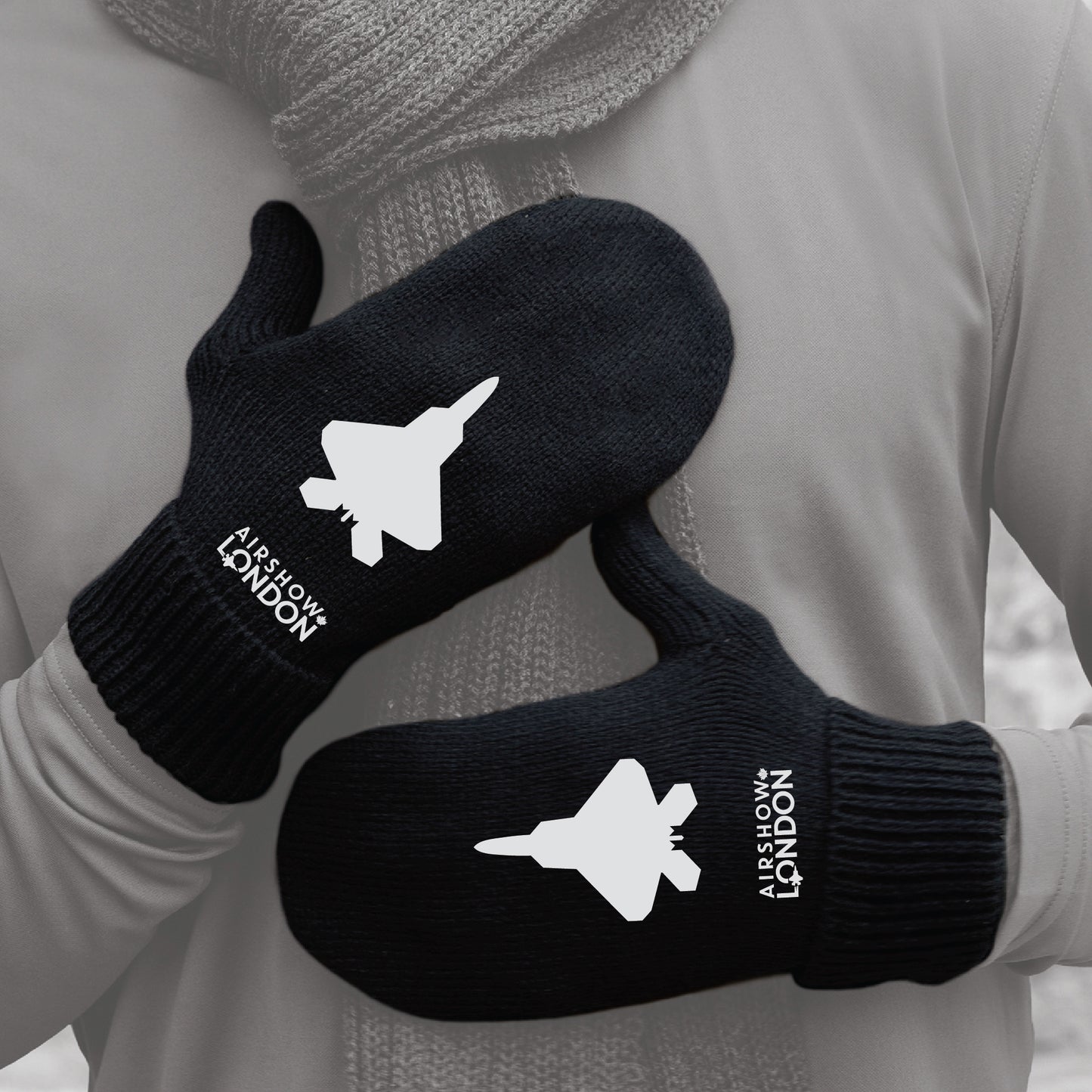 F-22 Raptor Knit Mittens